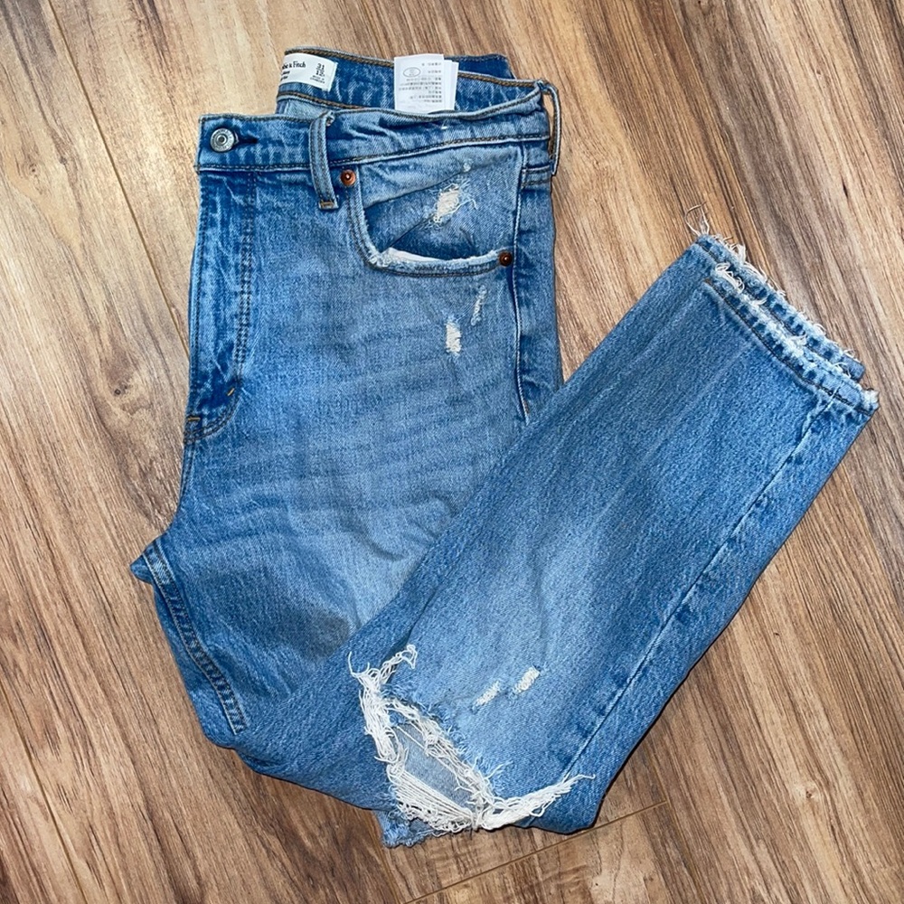 High rise skinny jeans